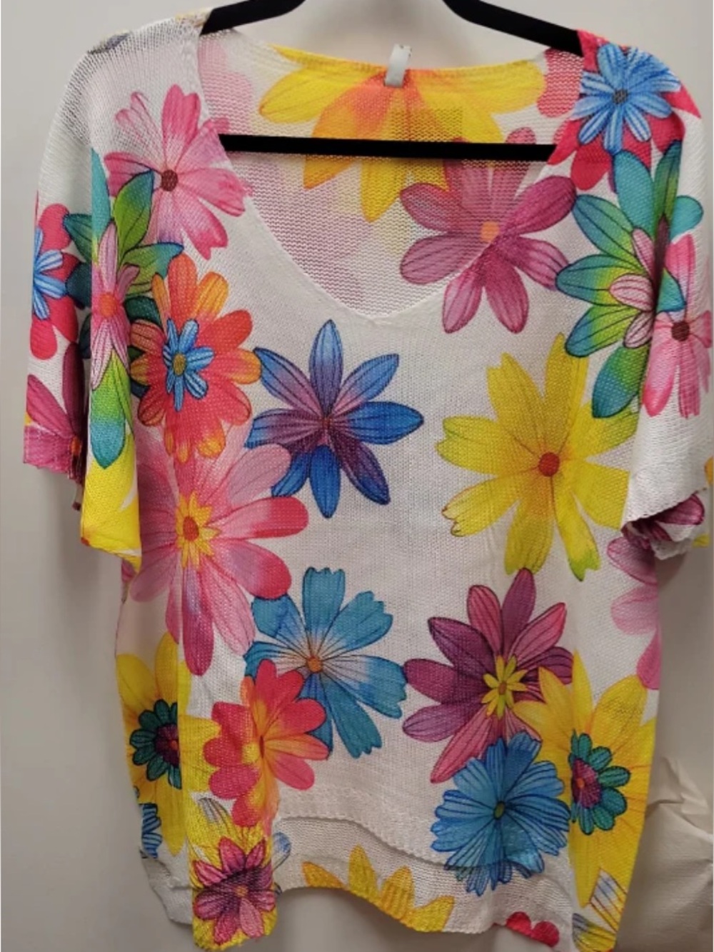 245 ❤️ LOOWIE one size floral sweater